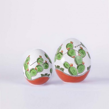 Uovo pasqua artigianale Scatola Fichi d'India ceramiche de simone Uovo pasqua artigianale Scatola Fichi d'India ceramiche de simone